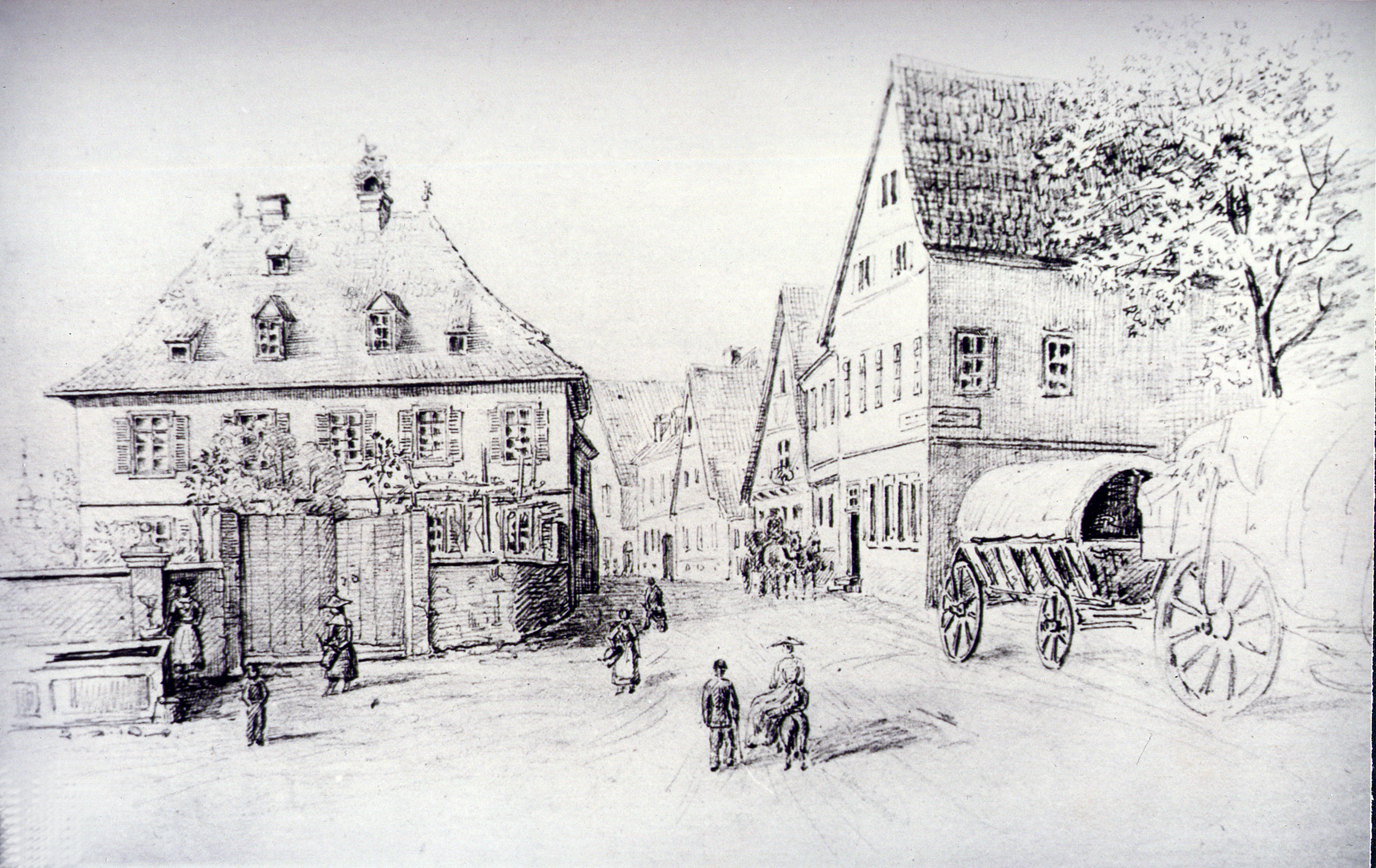 02 Zeichnung v. Wilhelmine von Krusenstern 1845